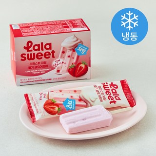 라라스윗 저당 딸기 생요거트바 (냉동), 1개, 6개입, 70ml