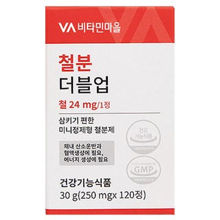 비타민마을 철분 더블업 미니 정제형 철분제, 120정, 1개