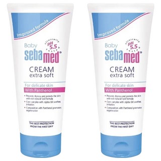 Baby sebamed 施巴 嬰兒護膚膏 extra soft，含維生素B5，舒緩皮膚不適, 200ml, 2條