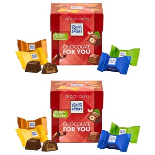 Ritter Sport Choco Cubes方塊夾心巧克力, 176g, 2盒