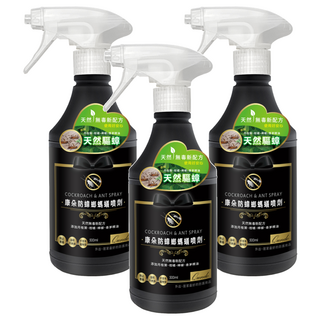 QUNDO 康朵 防蟑螂螞蟻噴劑, 500ml, 3罐