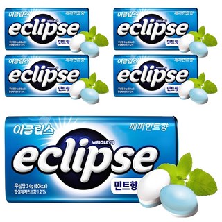 이클립스 페퍼민트향 캔디, 34g, 5개
