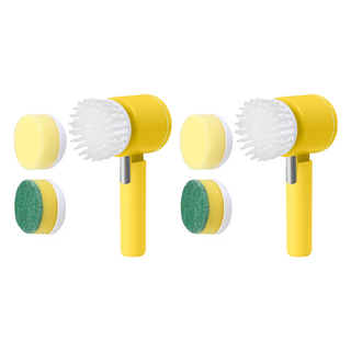 ika 電動清潔刷 Set 附3款刷頭 黃色, 2組