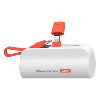 PHILIPS 飛利浦 口袋行動電源 Lightning, DLP2550VW/96, 白色