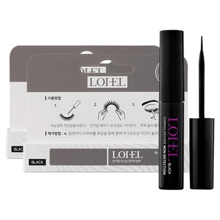 royel睫毛膠, 黑色, 2個