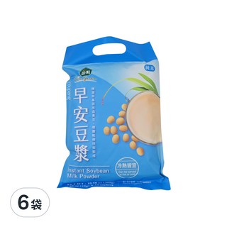 薌園 早安豆漿, 非基因改造, 無添加, 冷熱皆可沖泡, 300g, 6袋