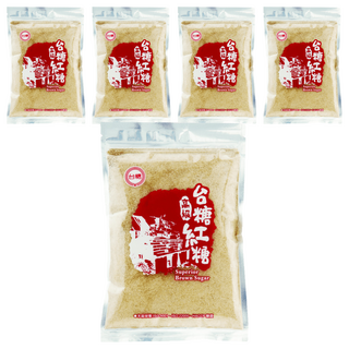 台糖 高級紅糖, 不含防腐劑及化學色素 健康美味的來源, 300g, 5包