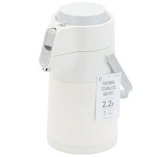 PEARL LIFE 珍珠金屬 Eco Stage 系列 不鏽鋼保溫壺 HB-6759, 乳白色, 2.2L, 1個