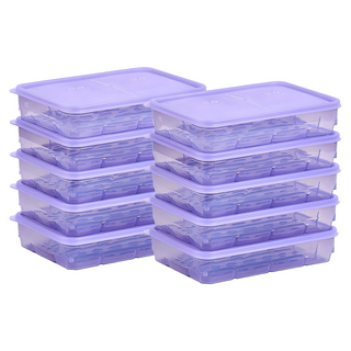 땡스소윤 냉동실 전용 밀페용기 7호 쿨라벤더, 1개입, 10개