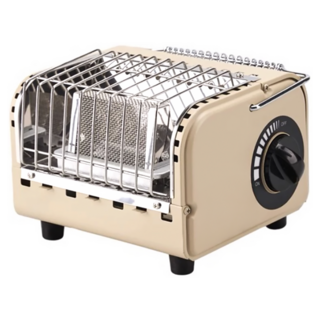 WELLHIKE 卡式取暖爐 米色 輕巧便攜 戶外露營, 1個