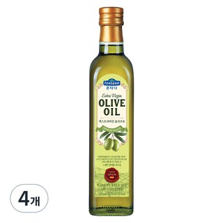 폰타나 엑스트라버진 올리브유, 500ml, 4개
