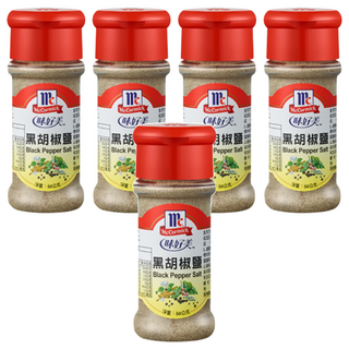 McCormick 味好美 黑胡椒鹽, 60g, 5瓶