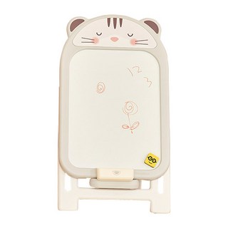 BeneBene 可愛貓咪幼兒磁性畫板 + 數字磁鐵 + 板擦 + 專用收納盒, 灰色