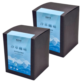 順便幸福 冷萃咖啡 哥倫比亞 浸泡 低咖啡因咖啡 深度烘焙 風味核果苦可可香氣, 8g, 12包, 2盒