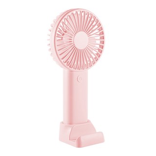 힙스터 휴대용 핸디 선풍기 + 거치대, HTFA-2K-10-FH, 핑크