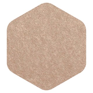 好物良品 單元體 羊毛氈壁掛留言板 六角形 卡其色, 12個