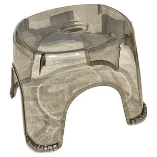 德利生活 壓克力板凳 小椅子 一般款 30 x 25 x 21cm, 灰色, 1個