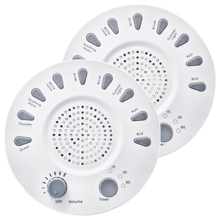 Panatec 沛莉緹 USB 攜帶型白噪音除噪助眠儀 寶寶睡眠安撫器 9種音源 3段定時 音樂燈光助眠, 2個