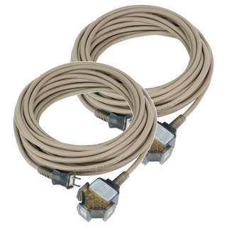 MAX STAR 太星電工 2P一開三插動力軟線 15A, 10m, 沙棕色, 2條