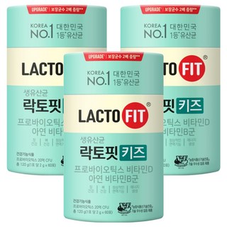 락토핏 키즈 유산균, 120g, 3개