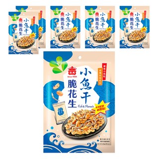 義美 小魚干脆花生, 84g, 6袋