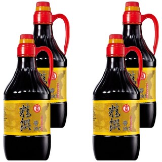 KIMLAN 金蘭 精饌醬油 非基因改造黃豆 澳洲海鹽 適合各式料理, 1.5L, 4瓶