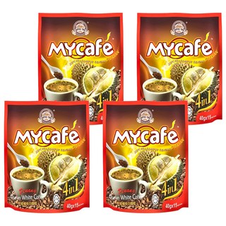 COFFEE TREE 咖啡樹 檳城白咖啡 四合一 榴槤風味 600g, 40g, 15包, 4袋