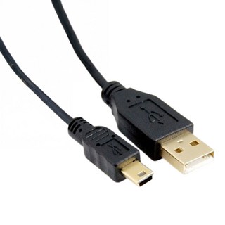 Cable USB 2.0 A公 Mini 5Pin 傳輸線 3M, USBAM5PP03BK, 1條