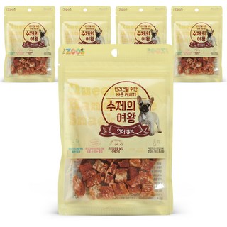 수제의 여왕 강아지 간식, 연어큐브, 70g, 5개