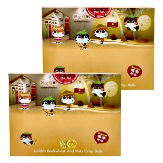 玉民 黃金蕎麥堅果小丸子隨手包 原味 全素, 2盒