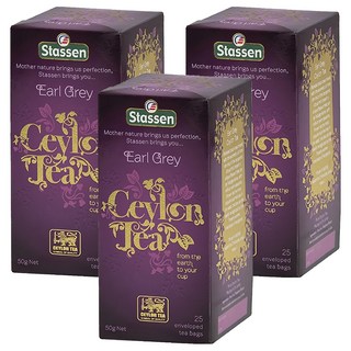 Stassen 司迪生 皇家伯爵茶, 錫蘭紅茶, 佛手柑香, 2g, 25包, 3盒