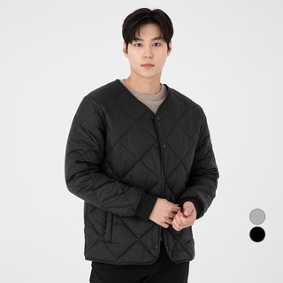 BASE ALPHA ESSENTIALS 男士鑽石菱格紋絎縫夾克