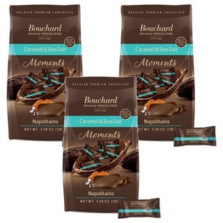 Bouchard 比利時焦糖海鹽牛奶巧克力, 3袋, 132g