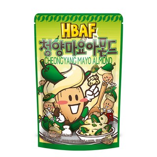 HBAF 杏仁果 青陽辣椒美乃滋味, 190g, 1包