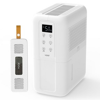 보아르 모아 S2000 소형원룸 미니 제습기 WHITE 500ml VPDH-004 + 실리카겔 제습제, VPDH-004WH