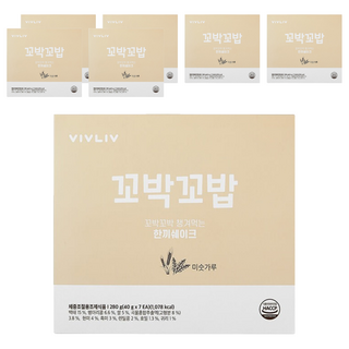 VIVLIV 蛋白奶昔粉 麵茶穀物口味, 280g, 7盒