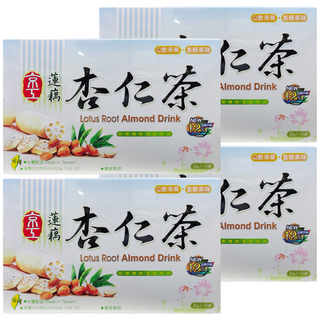 京工 蓮藕杏仁茶 減糖, 30g, 10包, 4盒