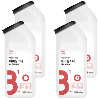 레인보우샵 베이킹소다 프리미엄 톡톡이, 500g, 4개