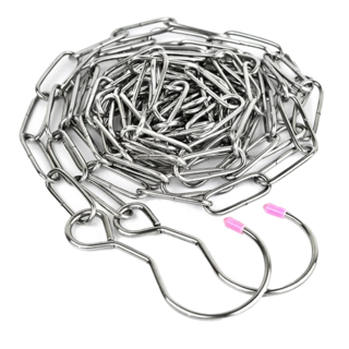 德利生活 不鏽鋼防風萬用晾曬鏈, 快速晾曬 多用途 節省空間 防滑, 1條