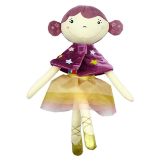 EBULOBO 魔法馬戲團-走鋼索女孩Betty 亮眼俏麗外型 柔軟觸感 訓練手眼協調, Multi-color, 1個, 33cm