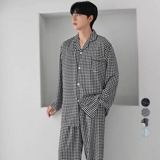 GLAM GONGGAM 男款Palace長袖兩件式睡衣套組