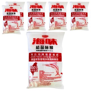 味丹 海味味素, 1kg, 6包