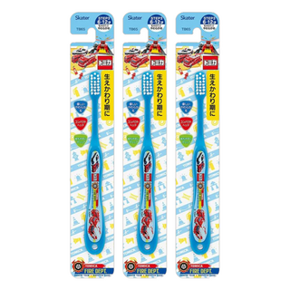Skater TOMICA 牙刷 6~12歲, 藍色, 1支, 3支