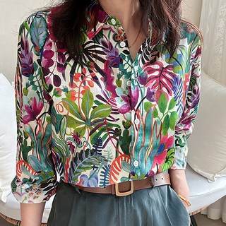 Awesomeful 女款 Thevenu 花卉印花襯衫