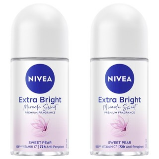 NIVEA 妮維雅 止汗爽身乳液 香氛淨白系列 果漾謬思, 50ml, 2瓶