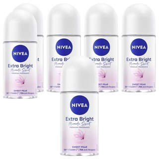 NIVEA 妮維雅 止汗爽身乳液 香氛淨白系列 果漾謬思, 50ml, 6瓶