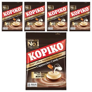 KOPIKO 咖啡牛奶風味糖果 5包 - 獨立包裝 隨時享受, 175g, 5袋