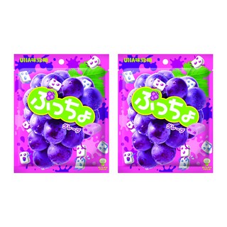 UHA 味覺糖 普超軟糖 葡萄味, 50g, 2袋