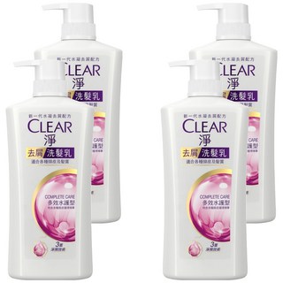CLEAR 淨 女士去屑洗髮乳 多效水護型, 750g, 4瓶