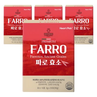 하트픽 파로 효소 분말, 90g, 4개